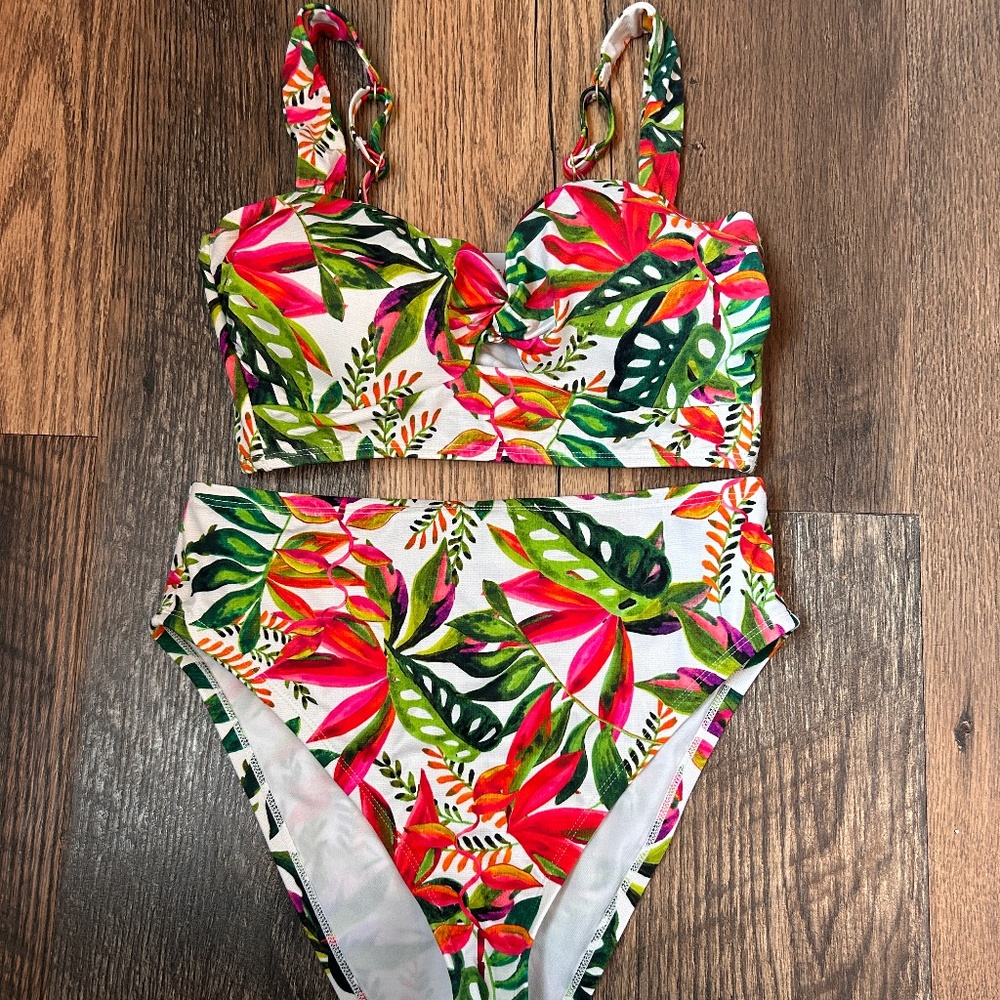 Floral High Waist Bikini - by Sofia Vergara
